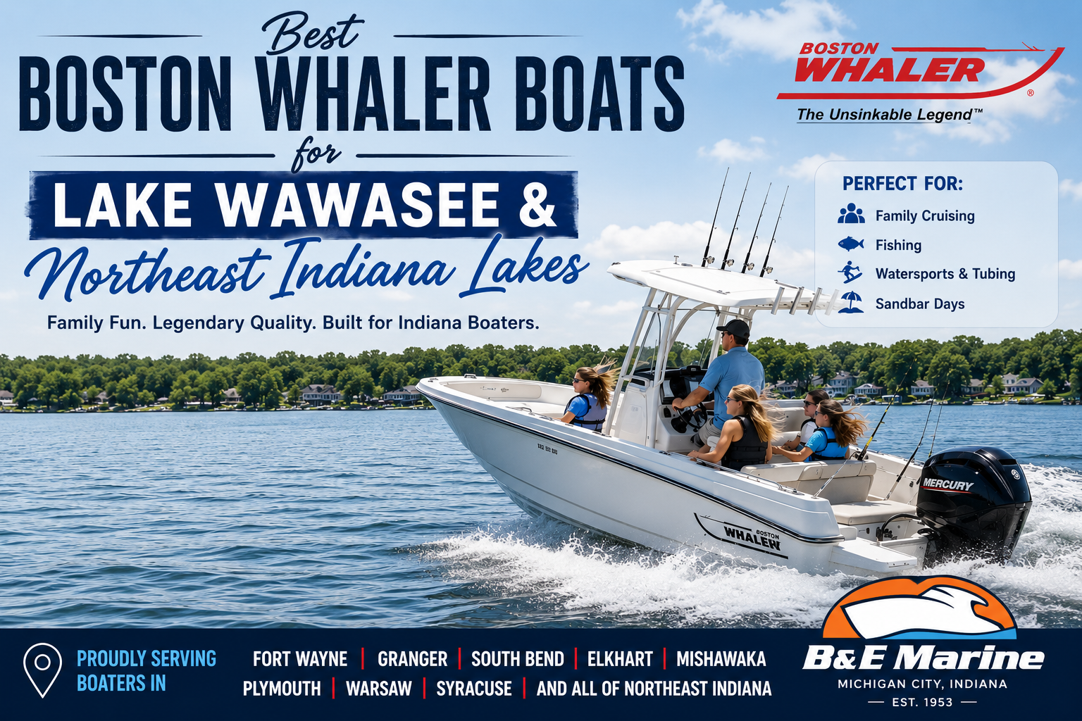 You are currently viewing Best Boston Whaler Boats for Lake Wawasee & Northeast Indiana Lakes