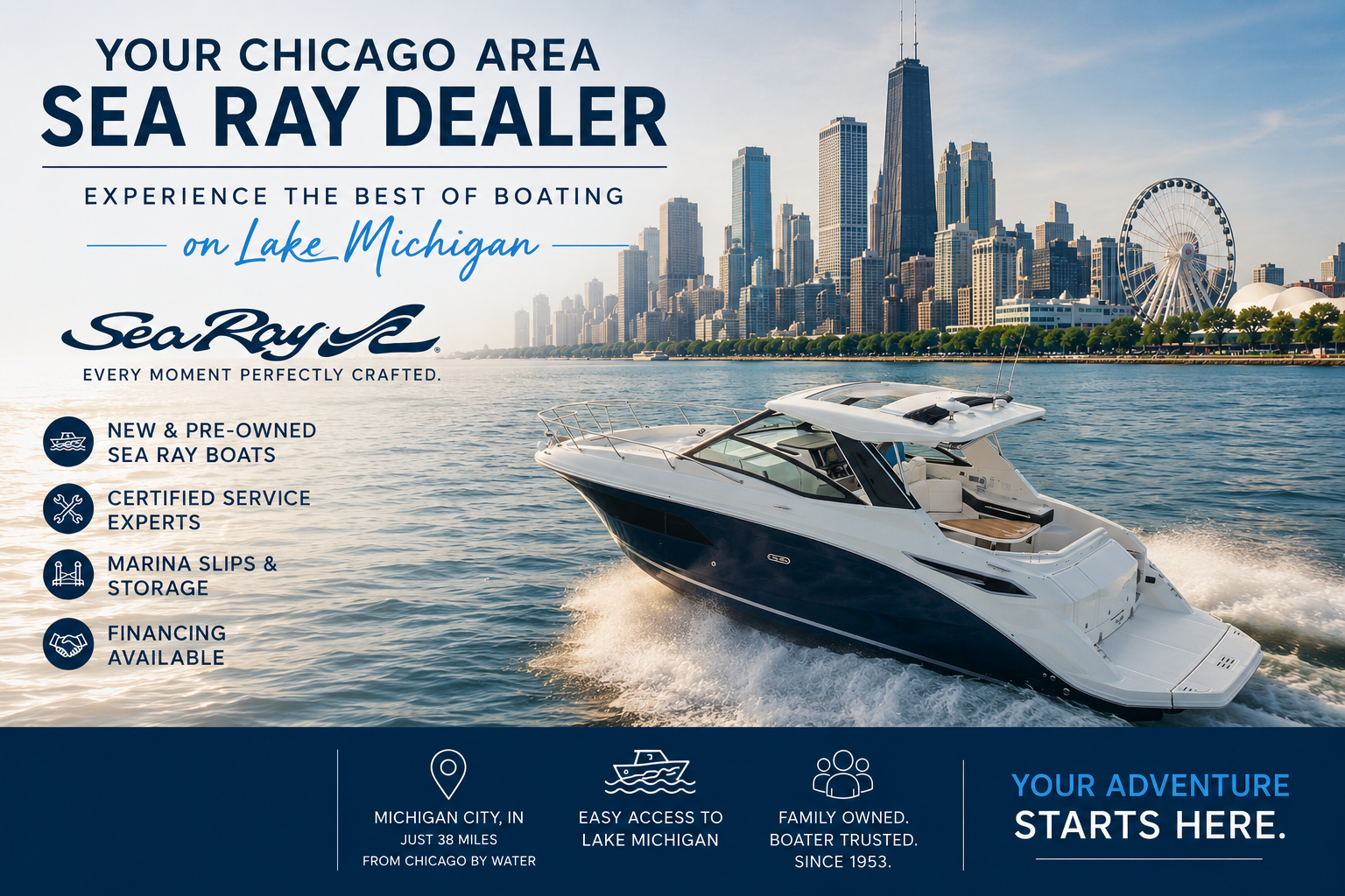 You are currently viewing Your Chicago Area Sea Ray Dealer: Experience the Best of Boating on Lake Michigan