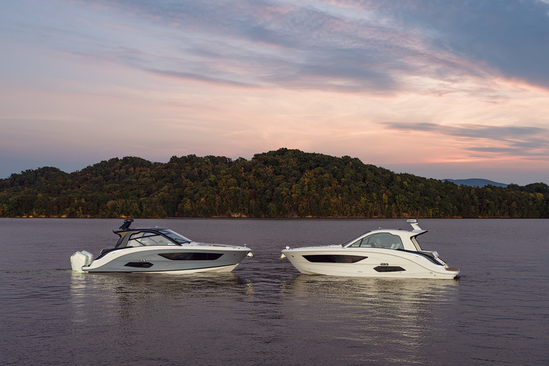 Boats on Lake Michigan
